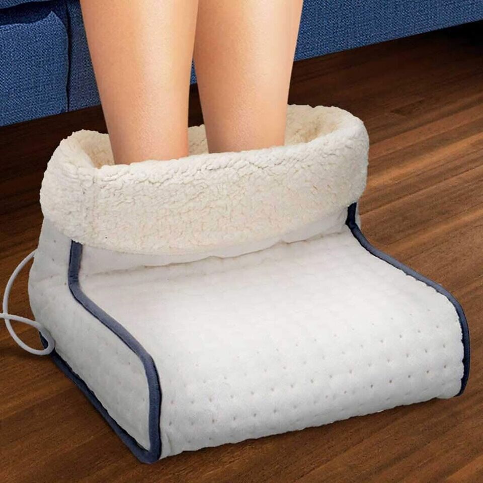 SCALDAPIEDI ELETTRICO TRASPIRANTE RISCALDANTE MORBIDO RISCALDAMENTO RAPIDO 100W