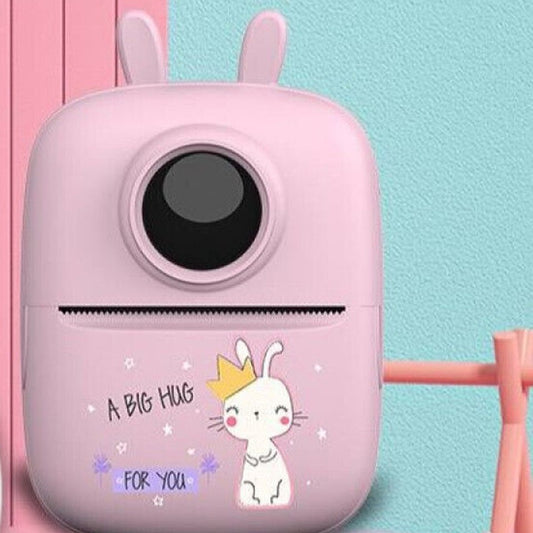 MINI IMPRIMANTE PORTABLE IMPRESSION VIA smartphone PHOTOS VIDÉOS TEXTE ROSE BLUETOOTH
