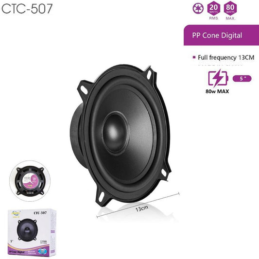 HAUT-PARLEUR DE VOITURE AUDIO 13 CM 20W RMS ET 80W MAX SPEAKER CTC-507