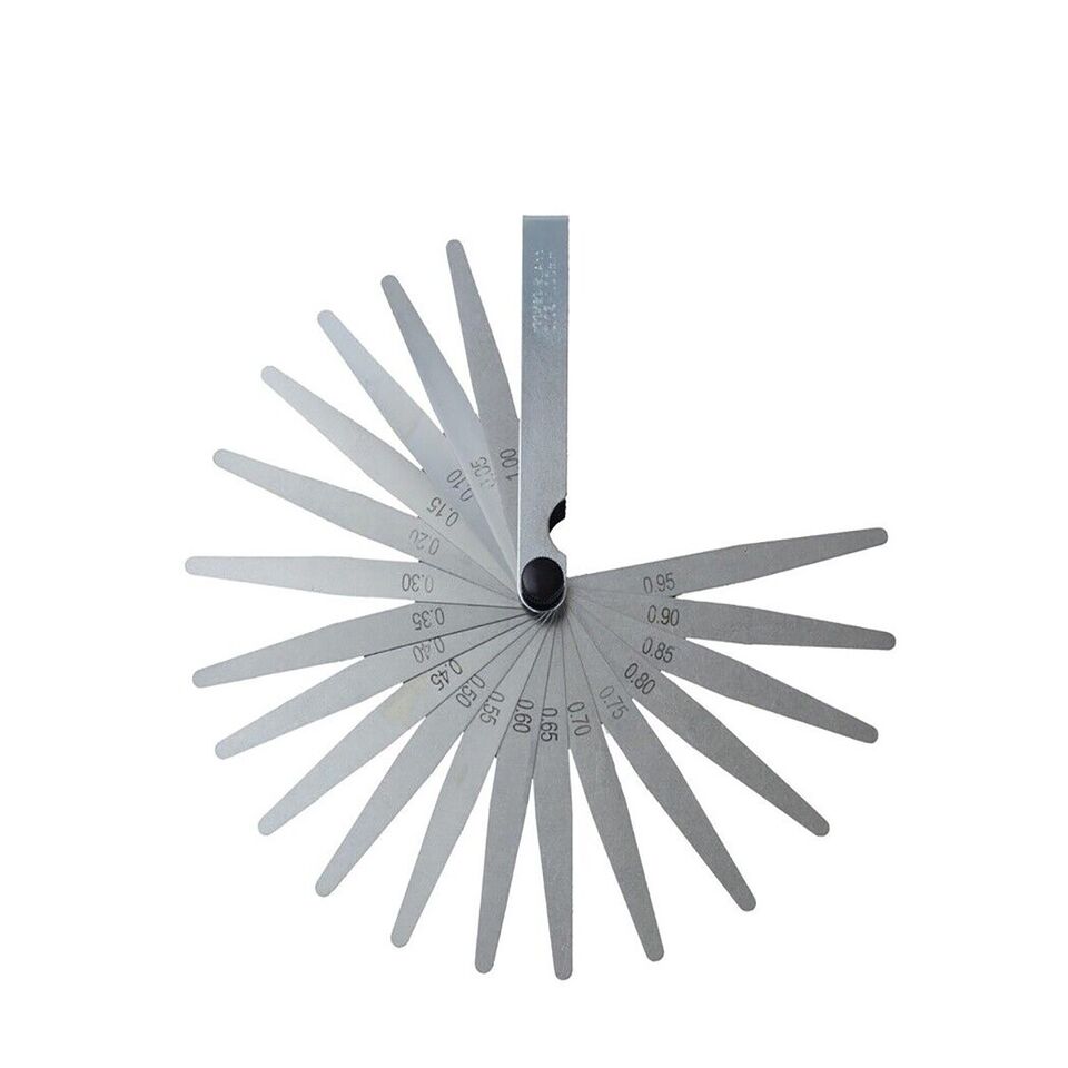 SPESSIMETRO VALVOLE DI PRECISIONE 20 LAME DI SPESSIMETRO IN ACCIAIO 0.05-1.00mm