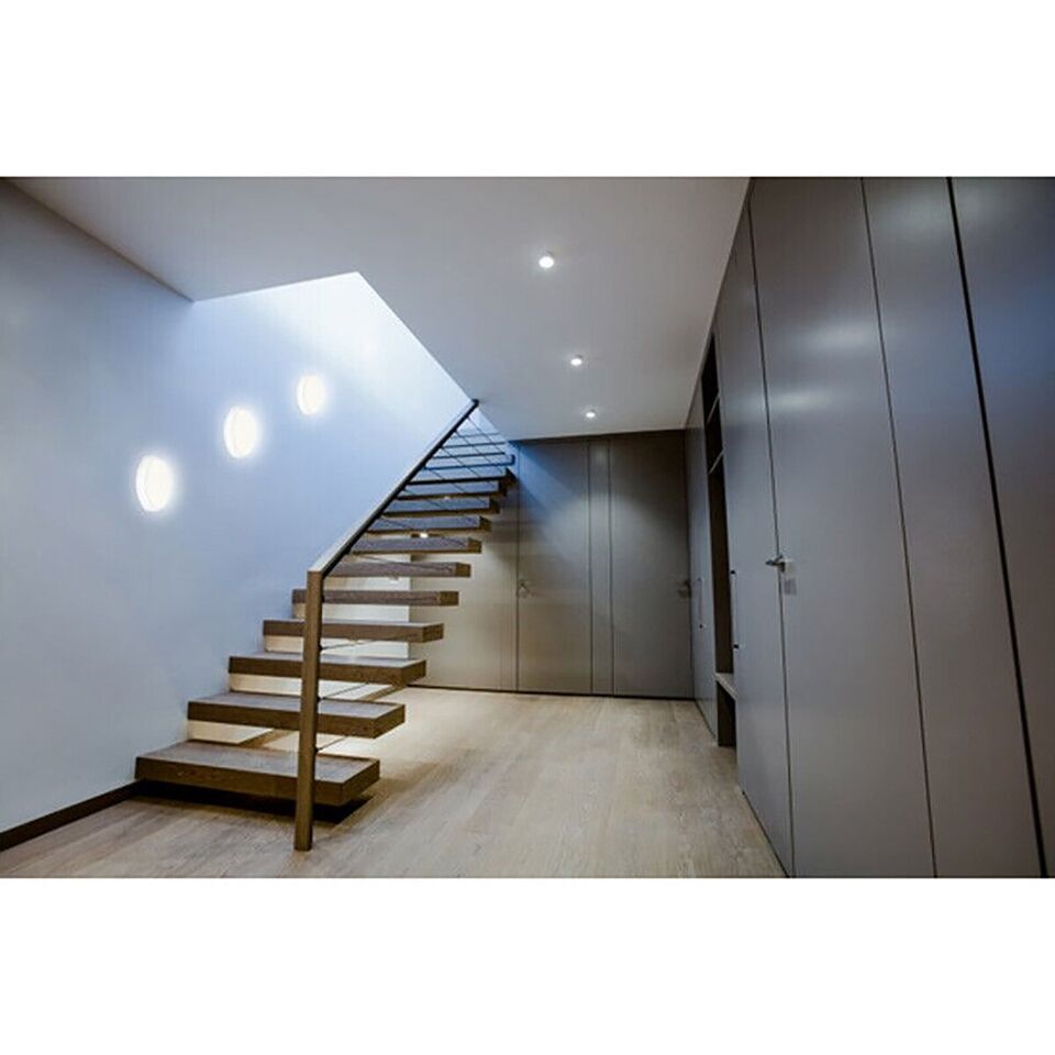 PLAFONIERA LED 9W DOME TONDO CIRCOLARE SENSORE MOVIMENTO IP56 BIANCO 6500K 1538