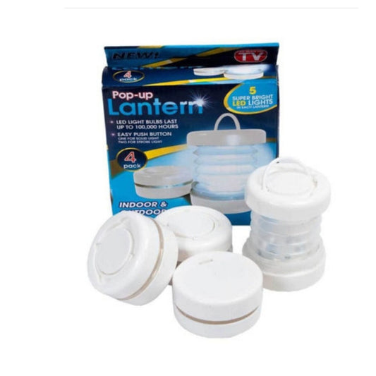 4 MINI LANTERNES LAMPES LUMIÈRE 5 LED TORCHE LANTERNE INTÉRIEUR EXTÉRIEUR CAMPING