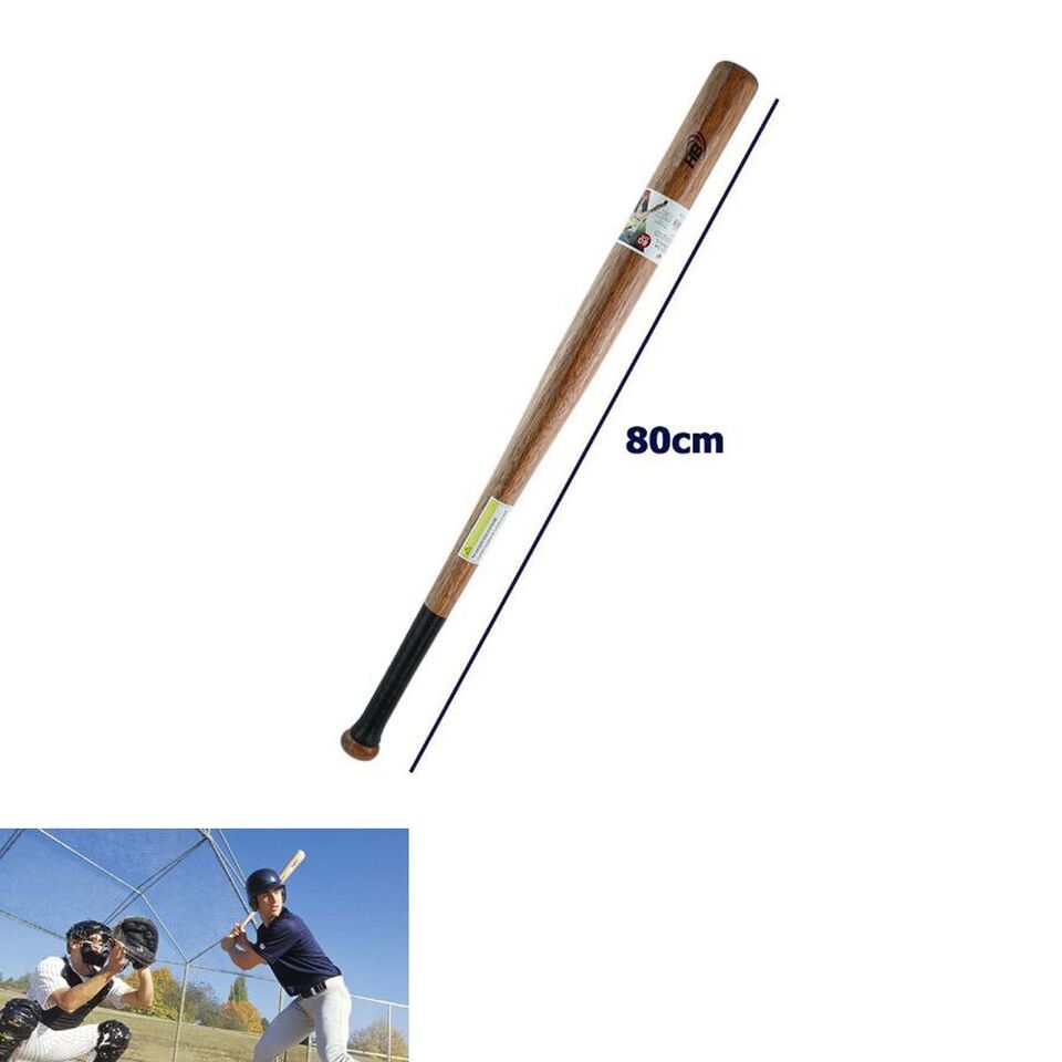 MAZZA DA BASEBALL SOFTBALL LEGNO SPORT ALLENAMENTO ADULTI BAMBINI 80CM 94485