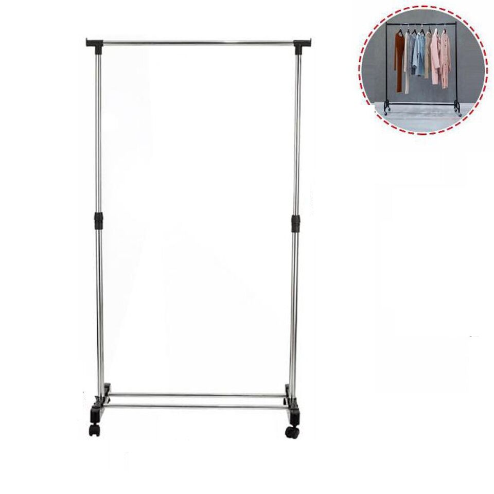 STAND APPENDIABITI ALLUNGABILE TELESCOPICO SINGOLO RUOTE 80x42x155CM 69064