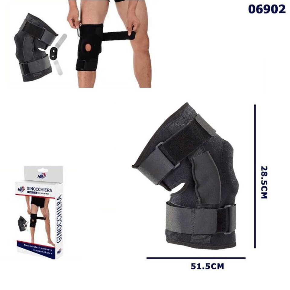 SUPPORTO GINOCCHIO CON STECCHE TUTORE TENDINE ROTULEO SPORT GINOCCHIO 06902