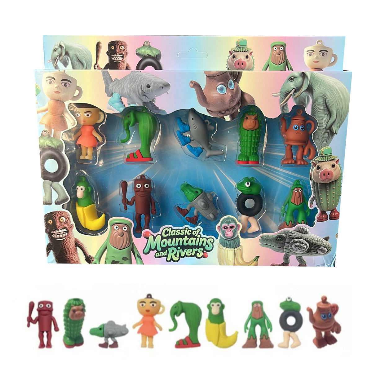SET 10 FIGURE BRAINROT TUNG SAHUR CAPPUCCINA BALLERINA BABY ACTION PERSONAGGI PVC COLORATI