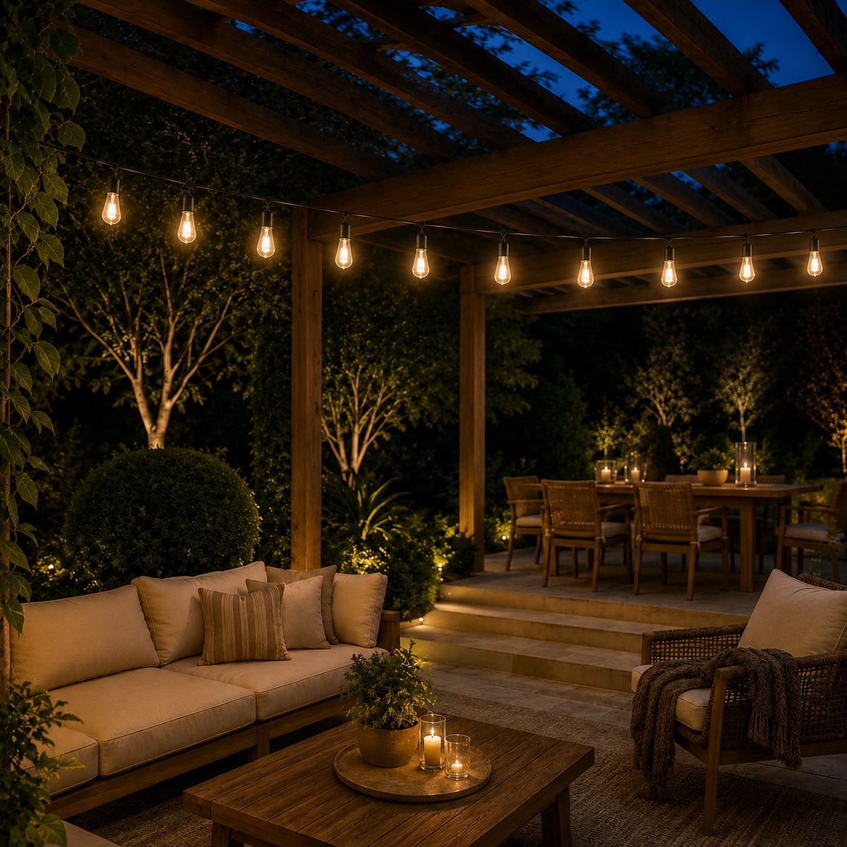GUIRLANDE LUMINEUSE SOLAIRE EXTÉRIEURE INTÉRIEURE 10 AMPOULES LED BLANC CHAUD 2700K