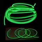 STRISCIA INTERNI LUCE AUTO FIBRA OTTICA 12V DECORAZIONE FILO 5MT VERDE 49