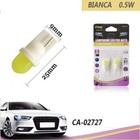 COPPIA LAMPADINE 1 LED F8 T10 AUTO LUCE 6000K CANBUS 0.5W LAMPADINA 12V CA-02727