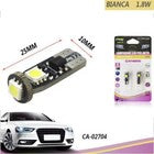 COPPIA LAMPADINE 3 LED SMD T10 5050 AUTO 6000K CANBUS 1.8W LAMPADINA 12V CA02704