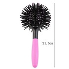 SPAZZOLA A SFERA 3D ARRICCIA CAPELLI RICCI MOSSI SPAZZOLA ROTONDA ESTETICA CUTE