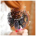 SPAZZOLA A SFERA 3D ARRICCIA CAPELLI RICCI MOSSI SPAZZOLA ROTONDA ESTETICA CUTE