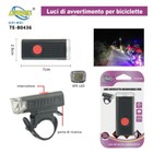 LUCE ANTERIORE LED RICARICABILE BICI TORCIA USB MONOPATTINO BICICLETTA TE-B0436