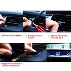 10 STRISCE CROMATE UNIVERSALI BOCCHETTE ARIA CONDIZIONATA BORDI PORTIERE AUTO