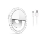 ANELLO LUCE CLIP SELFIE TIKTOK YOUTUBE LED FOTOGRAFIE FLASH SMARTPHONE FRONTALE