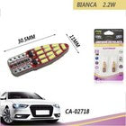 COPPIA LAMPADINE 24 LED SMD T10 4014 AUTO 6000K CANBUS 2.2W LAMPADINA 12V 02718