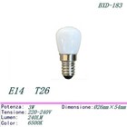 LAMPADINA LAMPADA FRIGORIFERO FRIGO CONGELATORE CAPPA E14 3W LED 6500K BXD-183