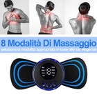 MINI MASSAGGIATORE ELETTRICO COLLO PORTATILE MASSAGGIO CERVICALE ANTISTRESS