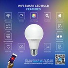 LAMPADINA SMART LED WIFI E27 9W RGB EFFETTI DIMMERABILE IOS ANDROID ALEXA GOOGLE