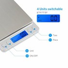 MINI BILANCIA BILANCINO DIGITALE DA 500 GR A 0.1 GR. PRECISIONE PESA ORO VASSOIO