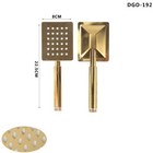 BAGNO DOCCETTA DOCCINO SOFFIONE DOCCIA CORNETTA QUADRATO MODERNO ORO DGO-192