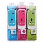 ADATTATORE DUAL USB MULTIFUNZIONE 3 IN 1 UNIVERSALE SOCKET 1,5 METRI 2,1A FZ-015