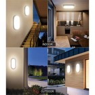 LAMPADA LED DA PARETE APPLIQUE OVALE 18W LUCE CALDA 3000K INTERNI ESTERNI FC-104