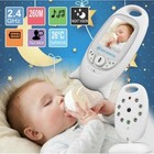 VIDEO BABY MONITOR AUDIO WIRELESS SENZA FILI COLORI LCD LED CONTROLLO NEONATO