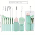 SET DA VIAGGIO MINI PENNELLI DA TRUCCO 8 IN 1 MAKE UP BRUSH FONDOTINTA OMBRETTO