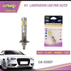 LAMPADINA 5 LED H1 AUTO LUCE BIANCA 6000K CANBUS 7.5W 12V 30V CA-03007