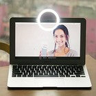 ANELLO LUCE CLIP SELFIE TIKTOK YOUTUBE LED FOTOGRAFIE FLASH SMARTPHONE FRONTALE