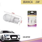 COPPIA LAMPADINE 1 LED TTCR T10 AUTO 6000K CANBUS 1W LAMPADINA 12V CA-02724