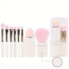 SET DA VIAGGIO MINI PENNELLI DA TRUCCO 8 IN 1 MAKE UP BRUSH FONDOTINTA OMBRETTO