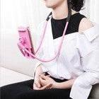 SUPPORTO SMARTPHONE CELLULARE TABLET COLLO TAVOLO ROSA PIEGHEVOLE FLESSIBILE