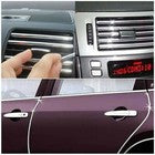 10 STRISCE CROMATE UNIVERSALI BOCCHETTE ARIA CONDIZIONATA BORDI PORTIERE AUTO