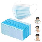 SET DA 50 MASCHERINE PROTETTIVE VISO CHIRURGICHE TNT MONOUSO MASCHERINA 3 STRATI