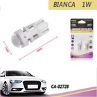 COPPIA LAMPADINE LED 3 SMD 2835 T10 AUTO 6000K CANBUS 0.5W LAMPADINA 12V CA02728