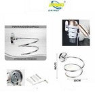 SUPPORTO BAGNO PORTA ASCIUGACAPELLI PHON DA PARETE CASA HOTEL CROMATO DGO-01913