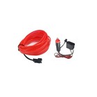 STRISCIA INTERNI LUCE AUTO FIBRA OTTICA 12V DECORAZIONE FILO 5MT ROSSO 39