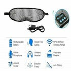 MASCHERA FASCIA OCCHI STEREO WIRELESS BLUETOOTH CUFFIE AURICOLARI MUSICA DORMIRE