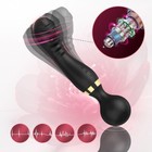 VIBRATORE MASSAGGIO VIBRANTE PORTATILE DOPPIA PENETRAZIONE RICARICABILE USB