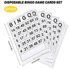 SET 40 CARTELLE + 75 GETTONI NUMERATI NUMERI GIOCO BINGO