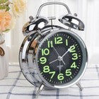SVEGLIA OROLOGIO DA TAVOLO ANALOGICO RETRO DOPPIA CAMPANA RETROILLUMINAZIONE