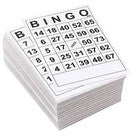 SET 40 CARTELLE + 75 GETTONI NUMERATI NUMERI GIOCO BINGO