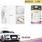 COPPIA LAMPADINE 1 LED SMD T10 3030 AUTO 6000K CANBUS 1.5W LAMPADINA 12V CA02720