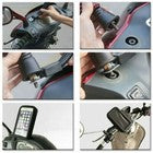 CUSTODIA SUPPORTO IMPERMEABILE MOTO BICI PORTA CELLULARE SMARTPHONE 6.5"