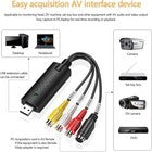 SCHEDA ACQUISIZIONE VIDEO CONVERTITORE VHS IN DIGITALE, ADATTATORE DA VHS A USB