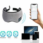 MASCHERA FASCIA OCCHI STEREO WIRELESS BLUETOOTH CUFFIE AURICOLARI MUSICA DORMIRE