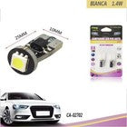 COPPIA LAMPADINE 1 LED SMD T10 5050 AUTO 6000K CANBUS 1.4W LAMPADINA 12V CA02702