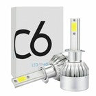 COPPIA LAMPADE LED AUTO FARI H1 C6 MOTO KIT LAMPADINE 36W LUCE BIANCA 6000K